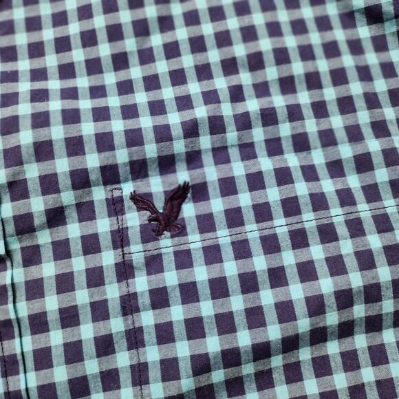 American Eagle Plaid Shirt With Tag Nwt - Picture 4 of 10